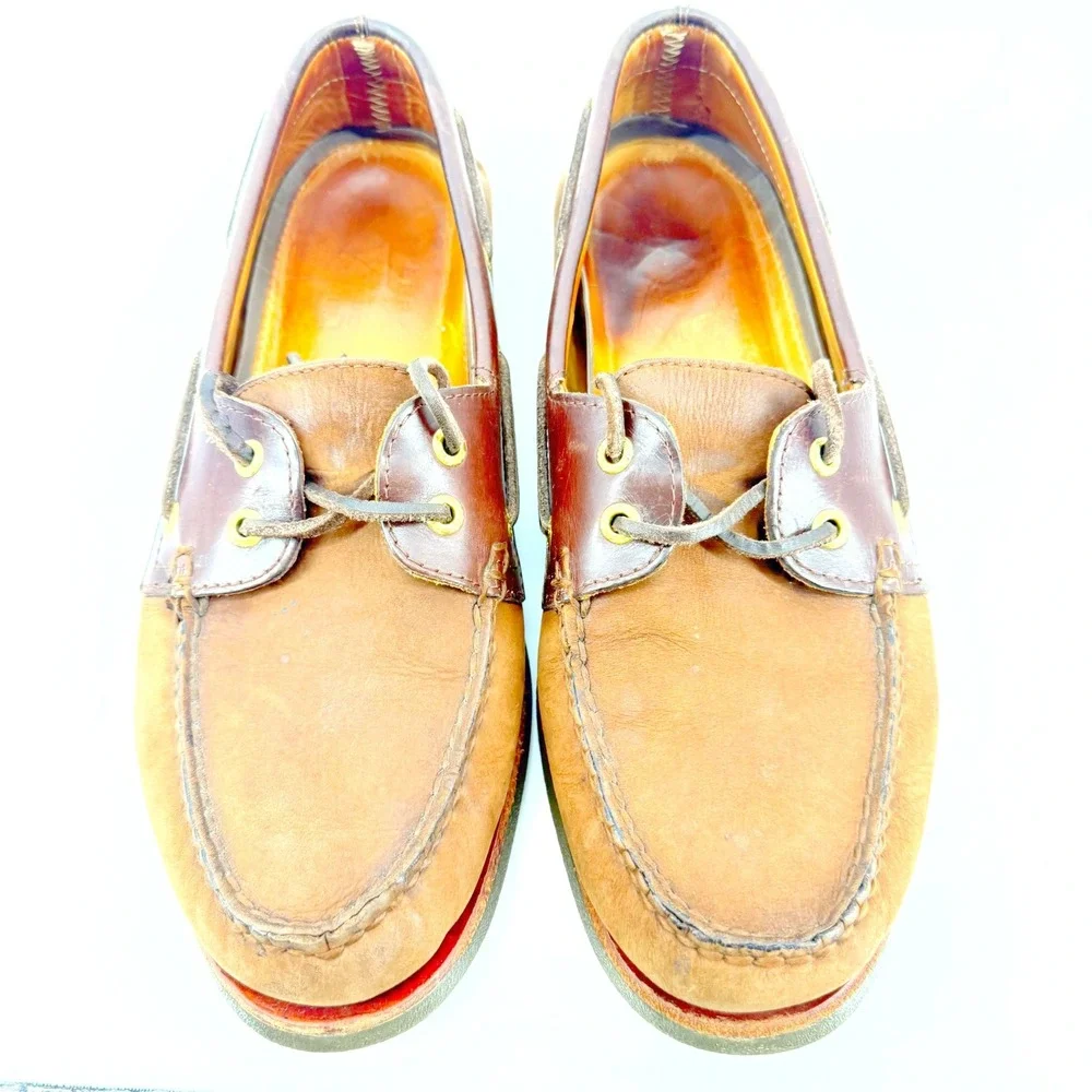Sperry Top-Sider Boat Shoes Mens 11 Brown Leather Loafers Original Cruise Resort